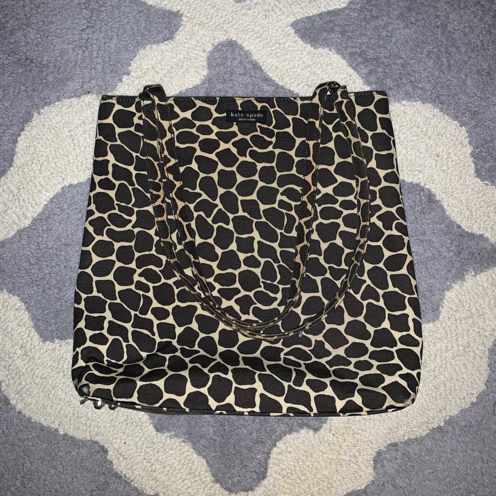 Kate Spade giraffe print tote